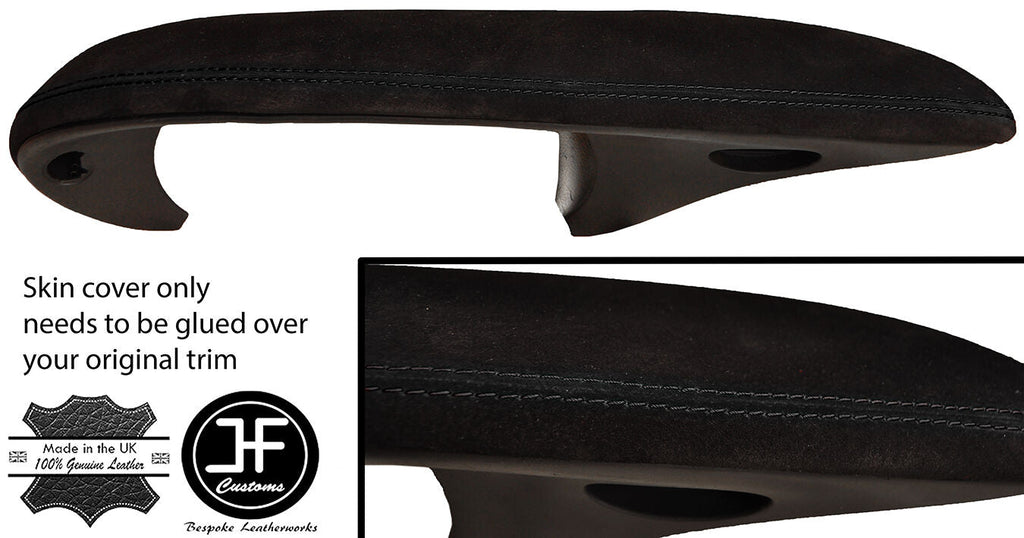 BLACK STITCH SUEDE DASH SPEEDO INSTRUMENT POD COVER FITS PORSCHE BOXSTER 986