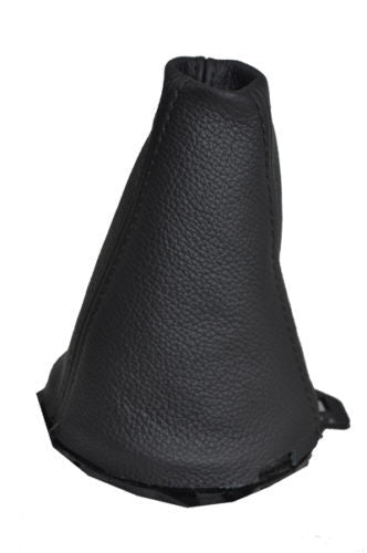 FITS AUDI A2 99-2005 BLACK LEATHER GEAR GAITER  BLACK ST CUSTOM NEW MADE IN UK