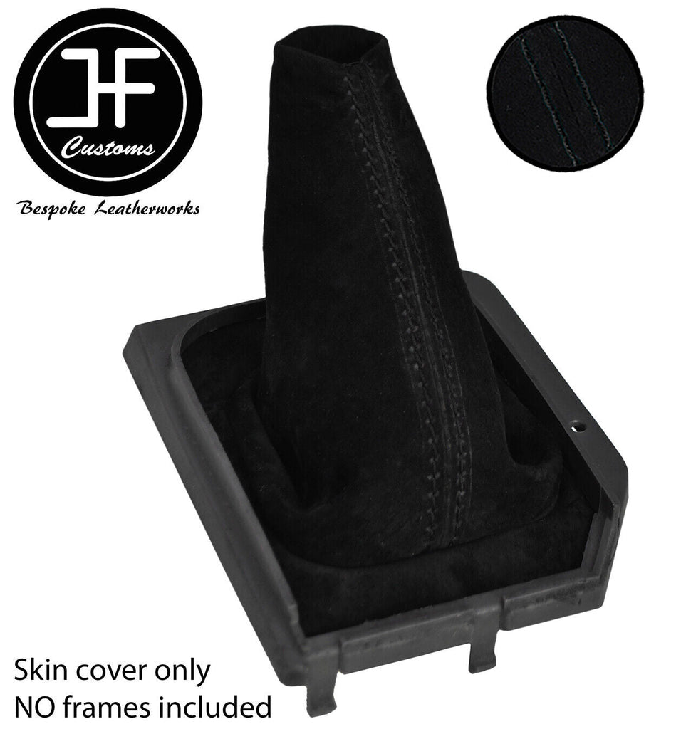BLACK STITCHING SUEDE MANUAL GEAR GAITER FITS NISSAN SERENA 1991-1999 CUSTOM NEW