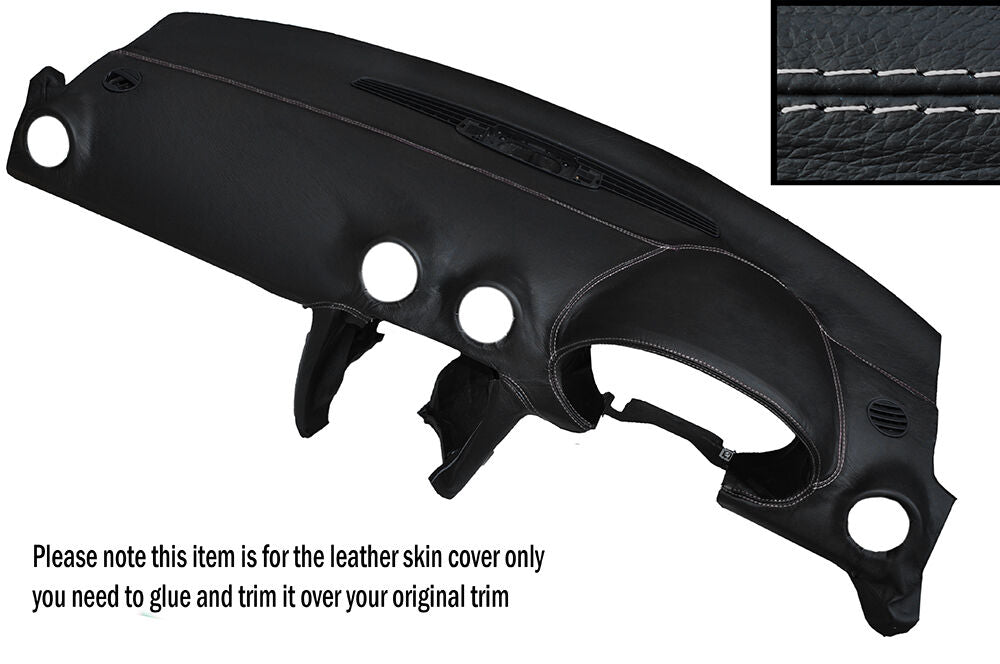 GREY STITCH DASH DASHBOARD LEATHER SKIN COVER FITS AUDI A3 8P 03-12 CUSTOM NEW