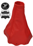 RED REAL LEATHER FITS SUZUKI SWIFT 2005-2010 GEAR STICK GAITER BOOT CUSTOM NEW