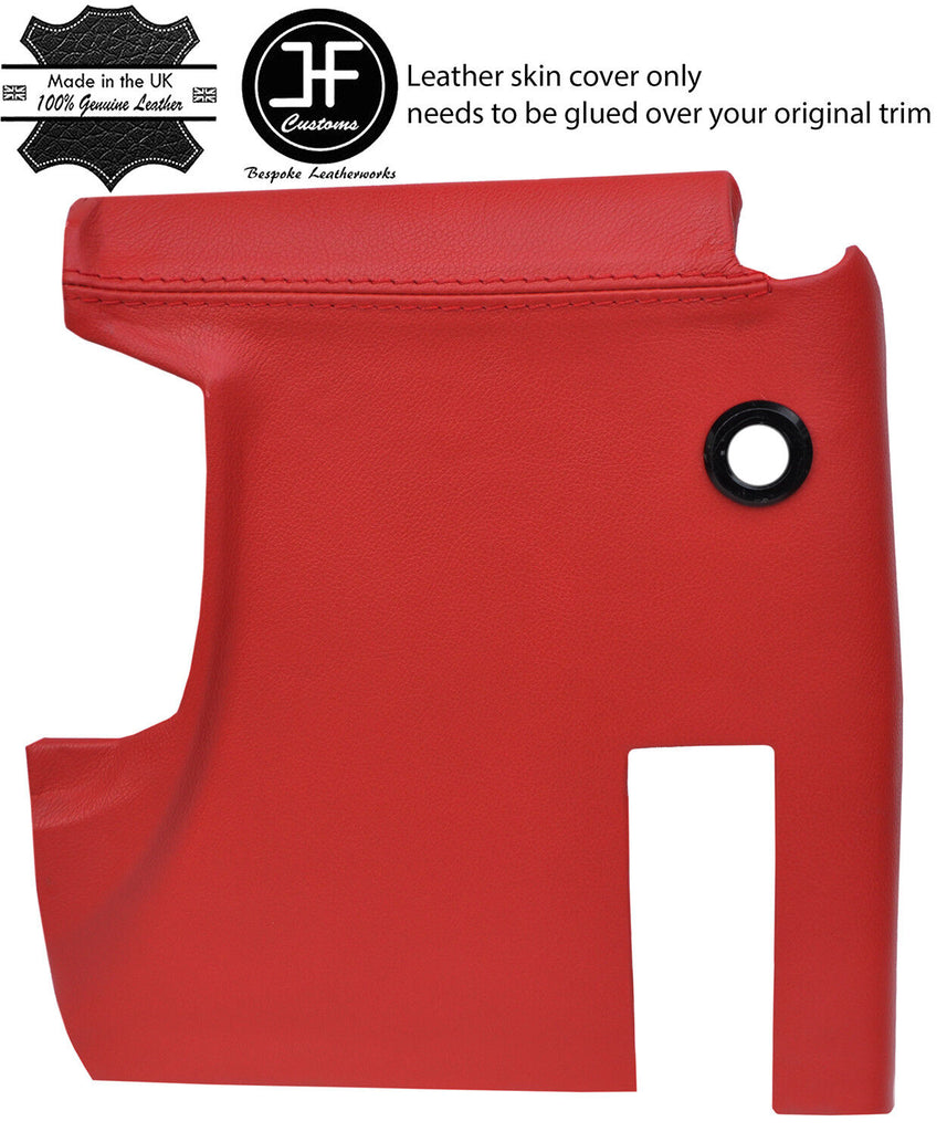 RED REAL LEATHER DRIVER SIDE UNDER DASH TRIM COVER FITS FORD CAPRI MK2 MK3