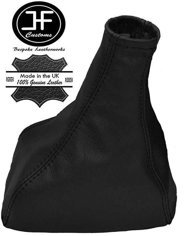 BLACK GENUINE ITALIAN LEATHER GEAR GAITER FITS OPEL VAUXHALL CORSA C 2000-2006