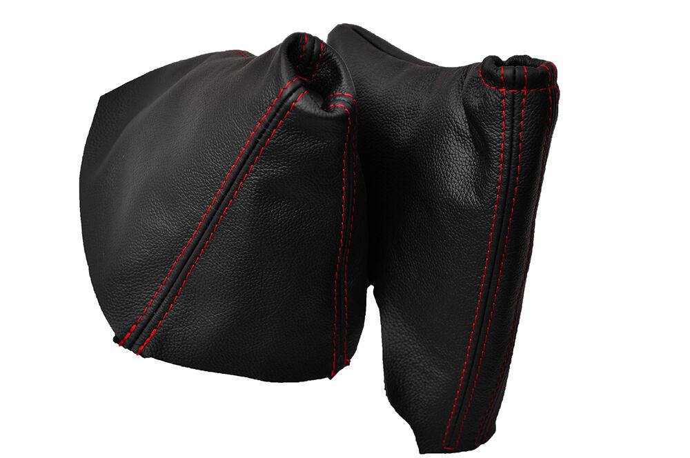 RED DOUBLE STITCH FITS VAUXHALL ASTRA OPEL MK5 H MK V 2004-2010 GAITERS SET