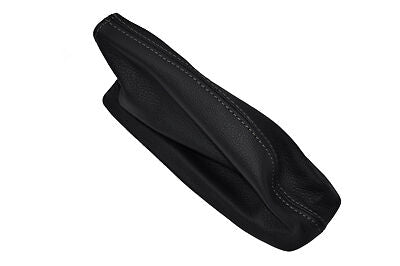 grey stitch FITS VOLVO P1800 62-73 BLACK LEATHER HANDBRAKE GAITER CUSTOM NEW