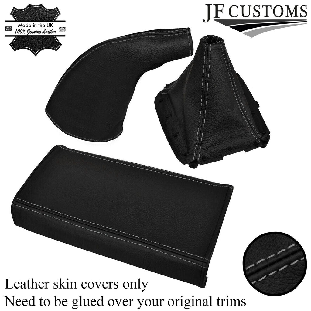 FITS MAZDA MX5 MK1 98-98 LEATHER GAITERS ARMREST L GREY ST CUSTOM NEW MADE IN UK
