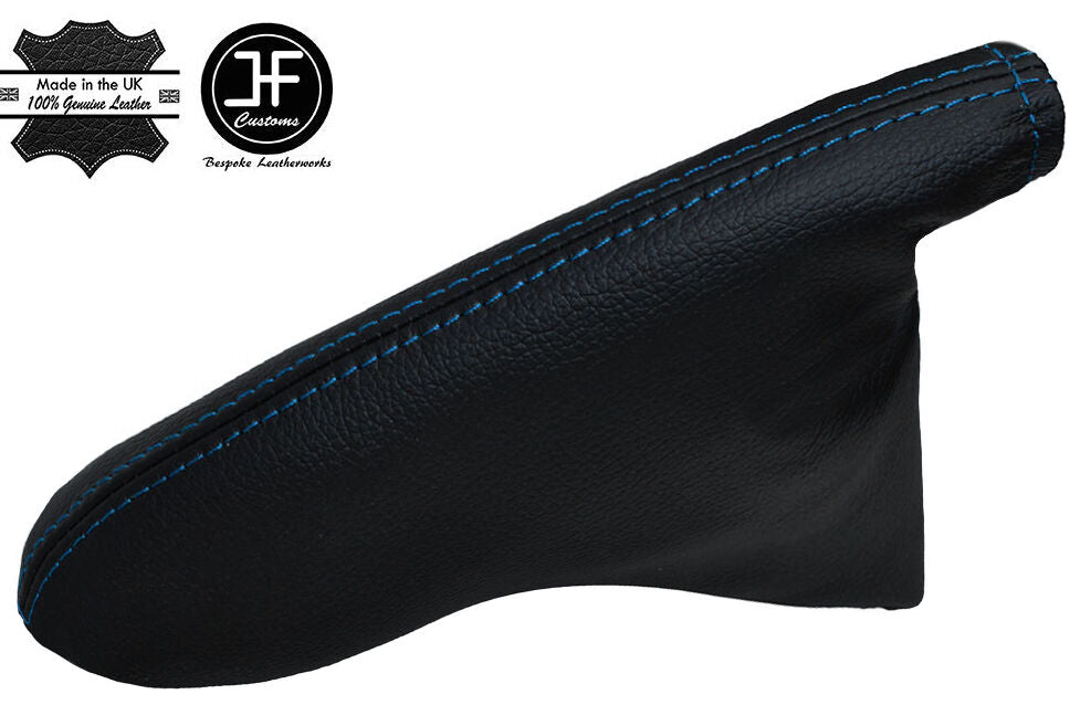 BLUE STITCHING LEATHER HANDBRAKE GAITER FITS FORD FIESTA MK6 2002-2008