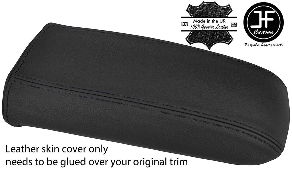 BLACK STITCH TOP GRAIN LEATHER ARMREST LID COVER FITS TOYOTA CELICA MK7 99-05