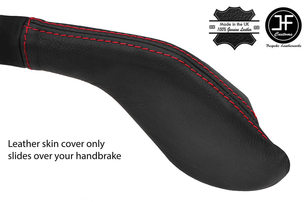 RED STITCH TOP GRAIN REAL LEATHER HANDBRAKE GAITER FITS MAZDA RX7 FC3S 86-91