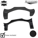 FOR MASERATI LEVANTE BLACK LEATHER COVERED UPPER STEERING COLUMN TRIM + FRAME