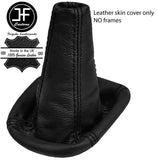 BLACK STITCH TOP GRAIN LEATHER MANUAL GEAR GAITER FITS FIAT PUNTO MK2 99-06
