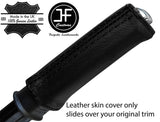BLACK REAL LEATHER HANDBRAKE HANDLE COVER FITS ALFA ROMEO 156 1998-2002