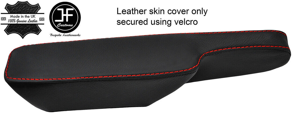 RED STITCH 1X DRIVER SEAT ARMREST LEATHER COVER FITS PEUGEOT BOXER 1994-2002