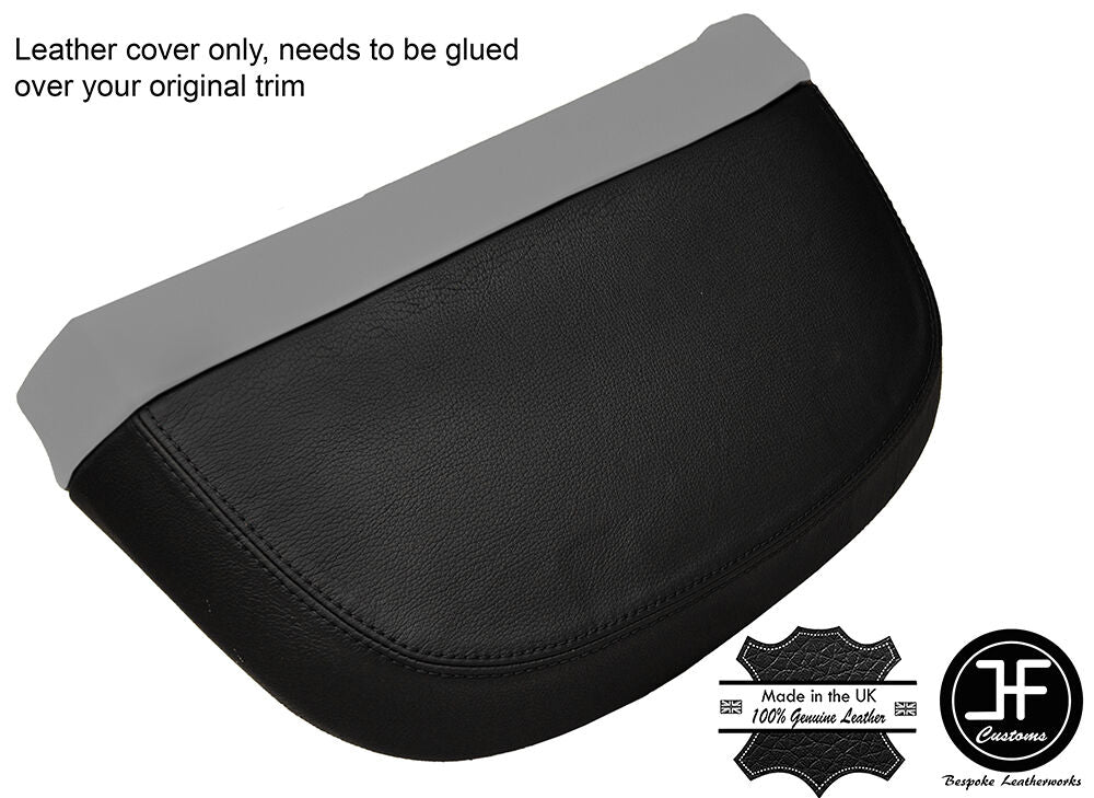 BLACK STITCH INSTRUMENT CLUSTER HOOD LEATHER COVER FITS HONDA PRELUDE MK3 86-91