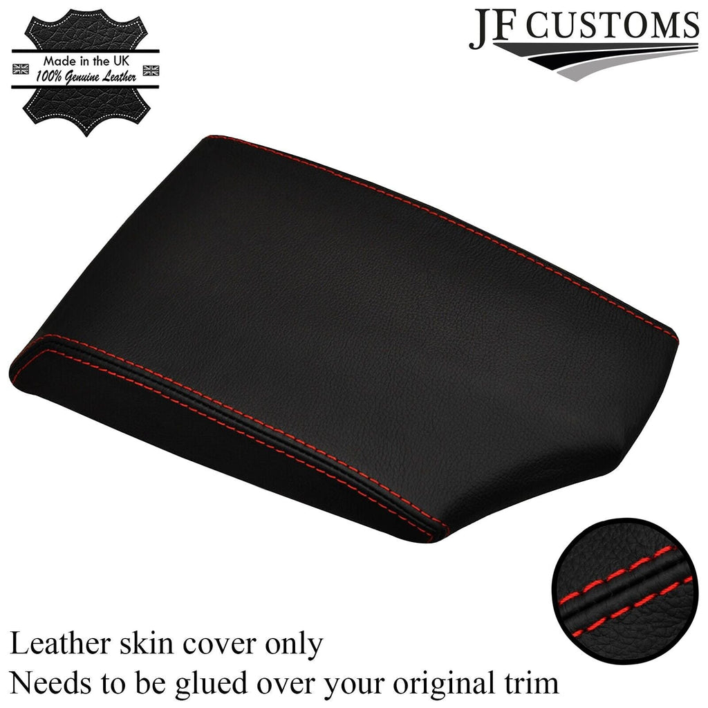 RED STITCH LEATHER ARMREST COVER FITS BMW E81 E82 E87 E88 2005-2012 CUSTOM NEW