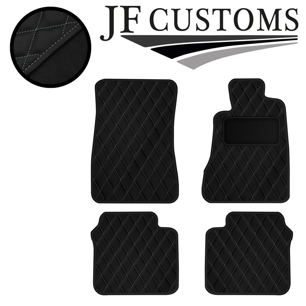 GREY DIAMOND STITCH VINYL 4X TAILORED FLOOR CARPETS FOR LEXUS GS 300 07-13 JF1