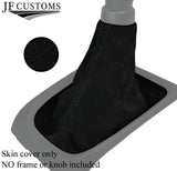 BLACK STITCHING REAL SUEDE GEAR GAITER FOR SUZUKI CELERIO 2014-2018 CUSTOM NEW