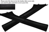 BLACK STITCH FITS HONDA CIVIC&CIVIC TYPE R 05-11 WINDSCREEN PILLAR LTHR COVERS
