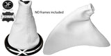 WHITE REAL LEATHER GEAR & HANDBRAKE GAITER FITS FORD FIESTA MK6 2002-2008