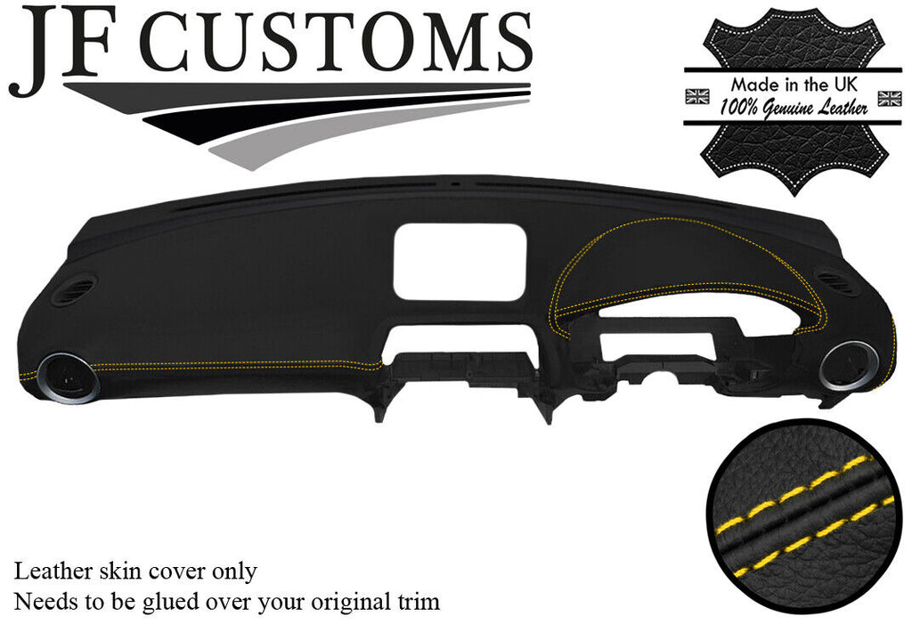 YELLOW STITCH DASH DASHBOARD LEATHER COVER FITS SUBARU IMPREZA WRX STI 01-07