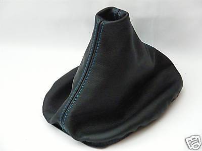FITS PEUGEOT 106 LIGHT BLUE STITCH GEAR GAITER LEATHER CUSTOM NEW MADE IN UK