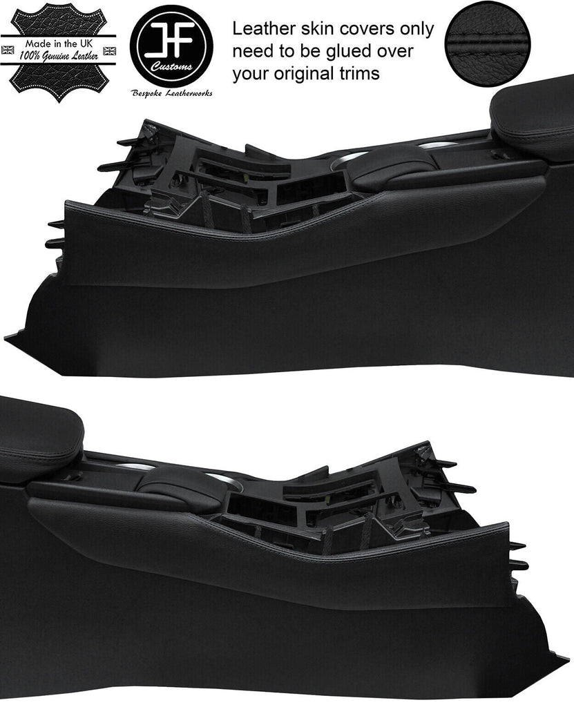 BLACK STITCH 2X CENTER CONSOLE SIDE TRIM LEATHER COVERS FOR LEXUS NX 2014-2018