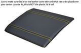 yellow stitch FITS NISSAN 350Z 03-09 CENTRE CONSOLE LEATHER LID COVER ONLY