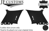 BLACK STITCH 2X REAR C PILLAR LEATHER COVERS FITS VW GOLF MK4 98-05 5 DOOR