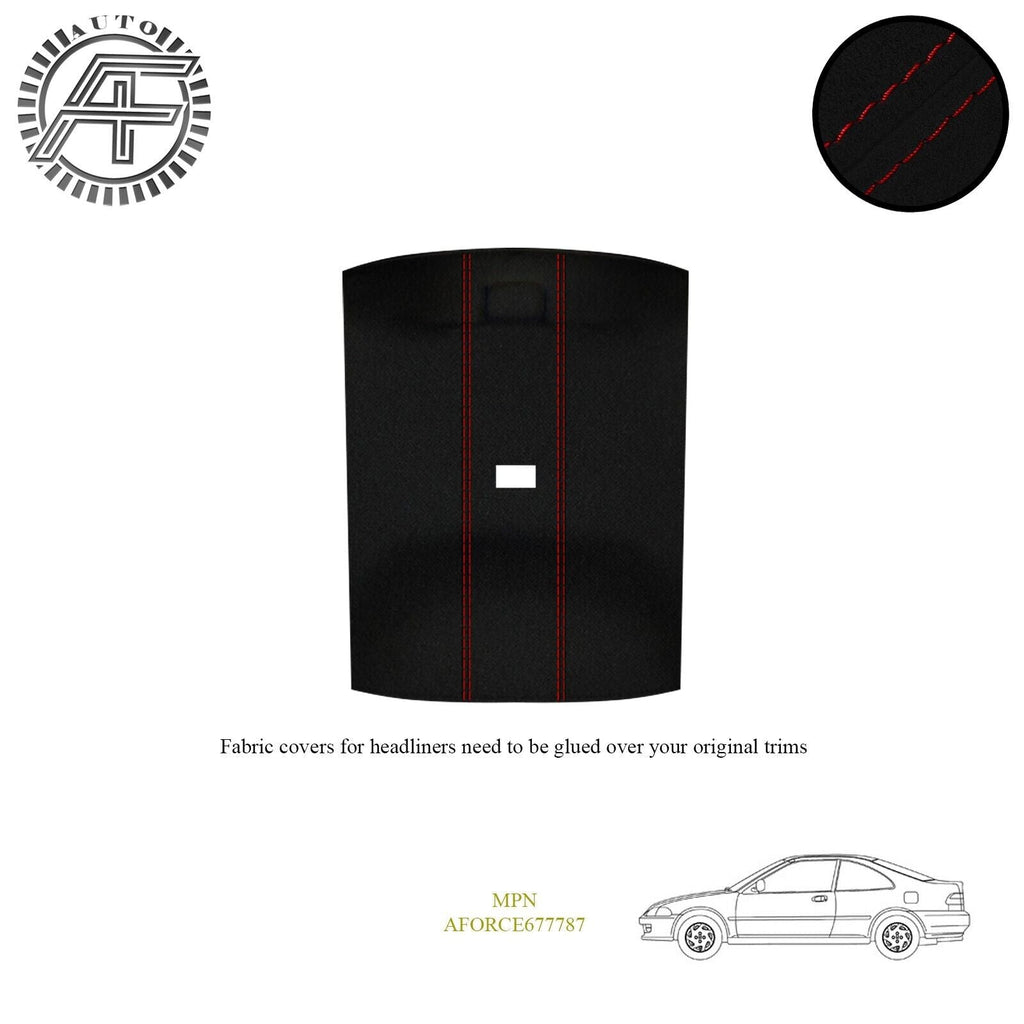 LUXE SUEDE HEADLINER COVER FOR HONDA CIVIC MK5 2 DOOR COUPE 1991-1996