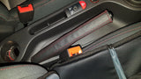 RED STITCH REAL LEATHER HANDBRAKE GAITER FITS MG MG3 2011-2017 CUSTOM NEW