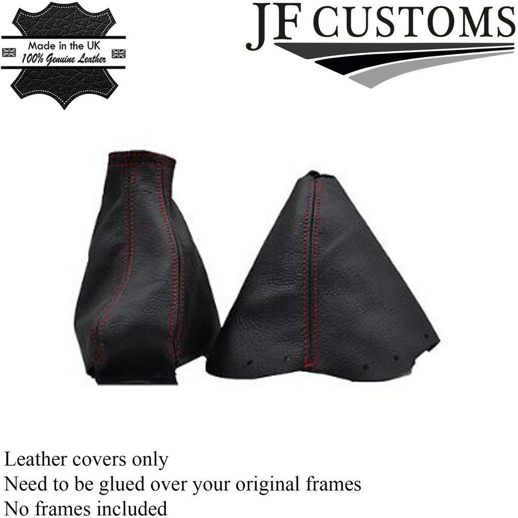 FITS NISSAN 300ZX FAIRLADY Z32 90-00 LEATHER GEAR/HANDBRAKE GAITER RED STITCH