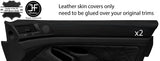 BLACK STITCH 2X UPPER TOP DOOR CAPPING LEATHER COVERS FITS BMW 5 E39 95-03