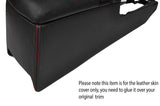 RED STITCH UNDER ARMREST CONSOLE SKIN COVER FITS TOYOTA SUPRA MK4 1993-2002
