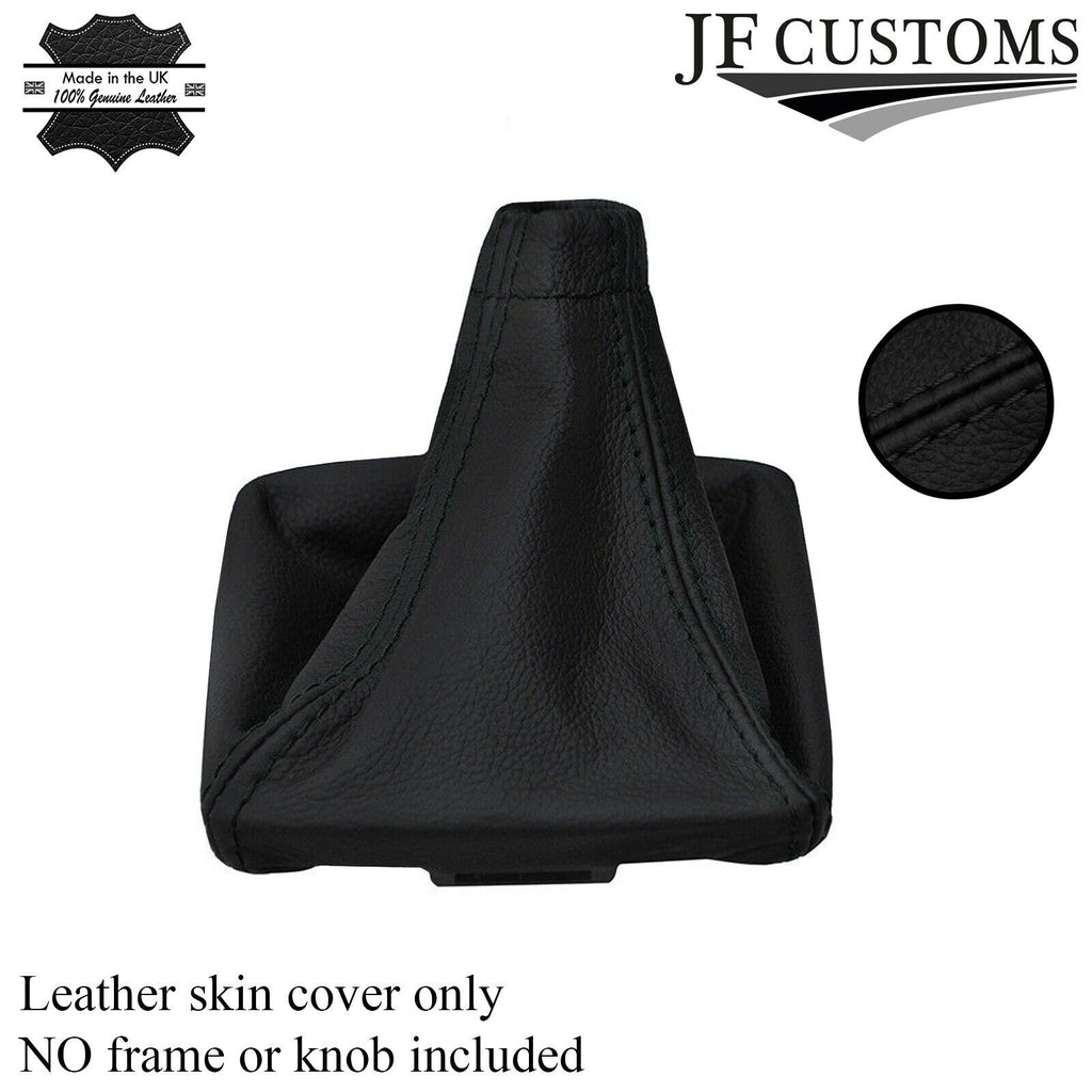 BLACK STITCH LEATHER GEAR GAITER FITS SUBARU IMPREZA WRX STI 08-14 CUSTOM NEW