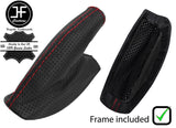 RED STITCH PERFORATED HANDBRAKE + PLASTIC INNER FOR LOTUS ELISE EXIGE 96-14