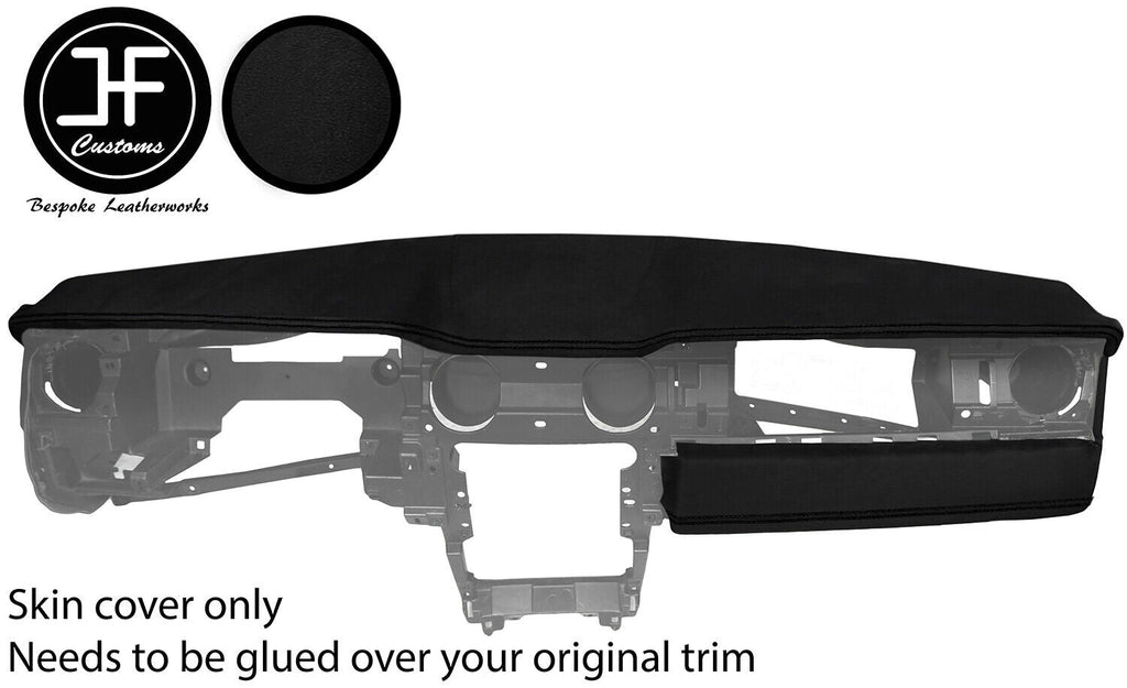 BLACK STITCH TOP DASH DASHBOARD LUXE SUEDE COVER FITS FORD MUSTANG 2005-2009