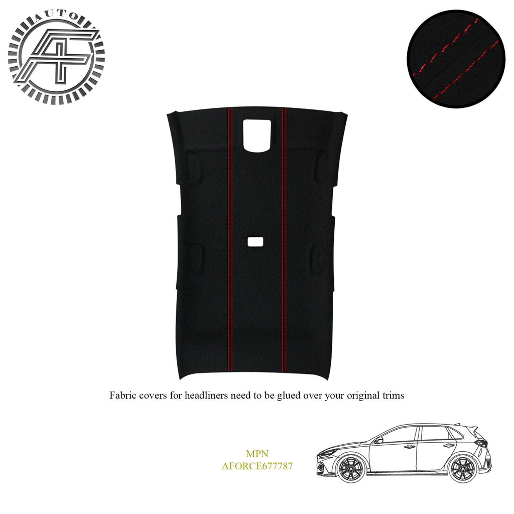 LUXE SUEDE HEADLINER COVER FITS HYUNDAI I30 MK3 5 DOOR HATCHBACK 2016-PRESENT