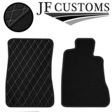 WHITE DIAMOND STITCH VINYL 4X TAILORED FLOOR CARPETS FOR LEXUS GS 300 07-13 JF1
