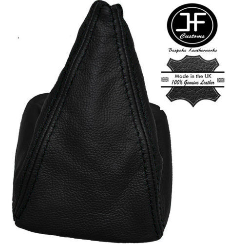 BLACK STITCH FITS MERCEDES W124 190 C CLASS GEAR STICK GAITER BLACK LEATHER