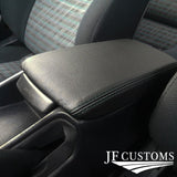 BLACK STITCH FOR TOYOTA CELICA 94-99 MK6 GEN6 ARMREST COVER CARBON FIBER VINYL