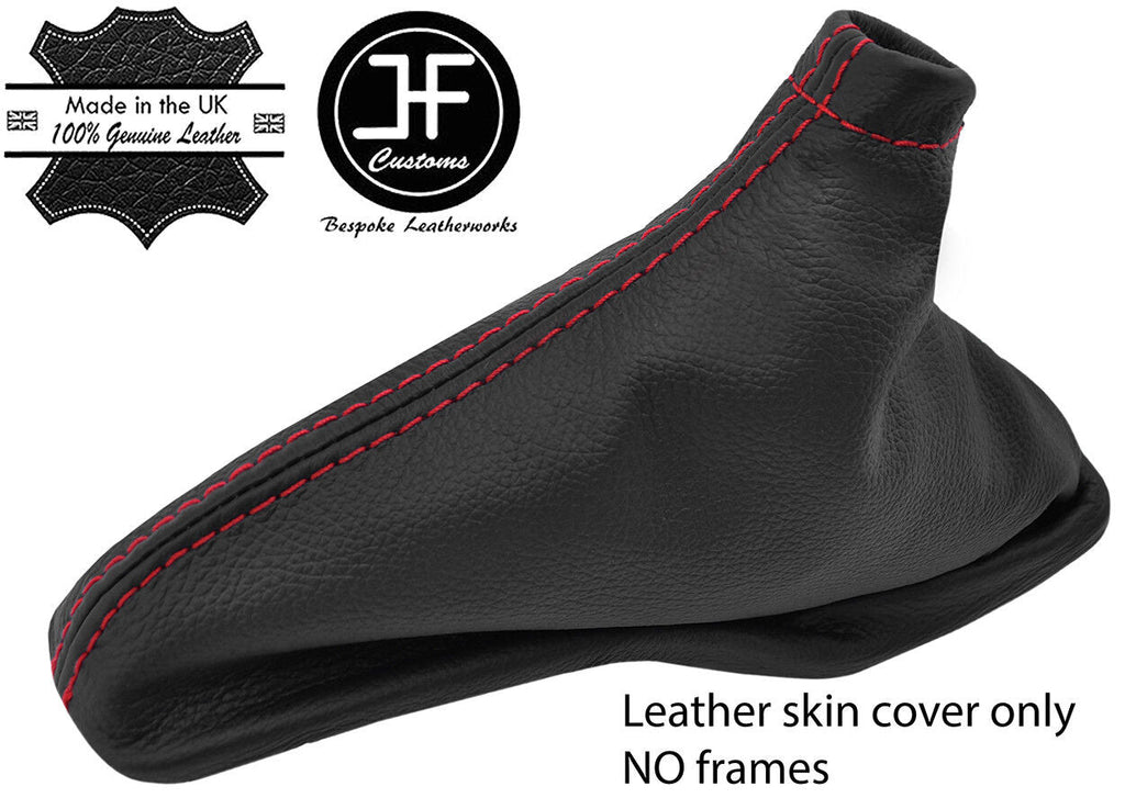 RED STITCH TOP GRAIN LEATHER HANDBRAKE GAITER FITS SUBARU FORESTER 2002-2008