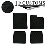D GREEN DIAMOND STITCH VINYL 4X TAILORED FLOOR CARPETS FOR FORD CONSUL MK2