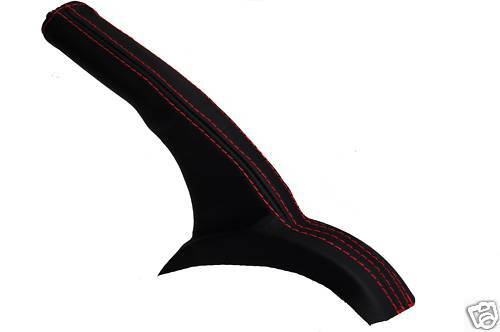 FITS SUBARU IMPREZA HANDBRAKE GAITER 99-00 RED STITCH CUSTOM NEW MADE IN UK