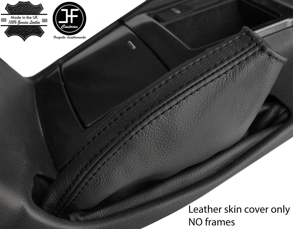 BLACK STITCH TOP GRAIN LEATHER HANDBRAKE GAITER FOR TOYOTA LAND CRUISER 09-17