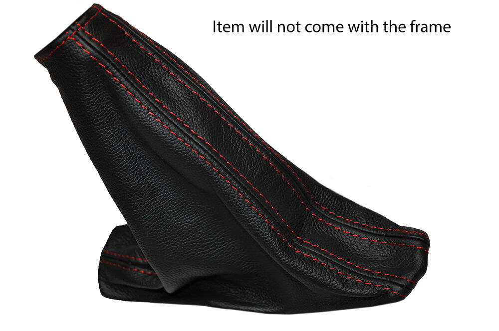 RED STITCHING LEATHER SKIN HANDBRAKE GAITER FITS TOYOTA LANDCRUISER J12 02-14