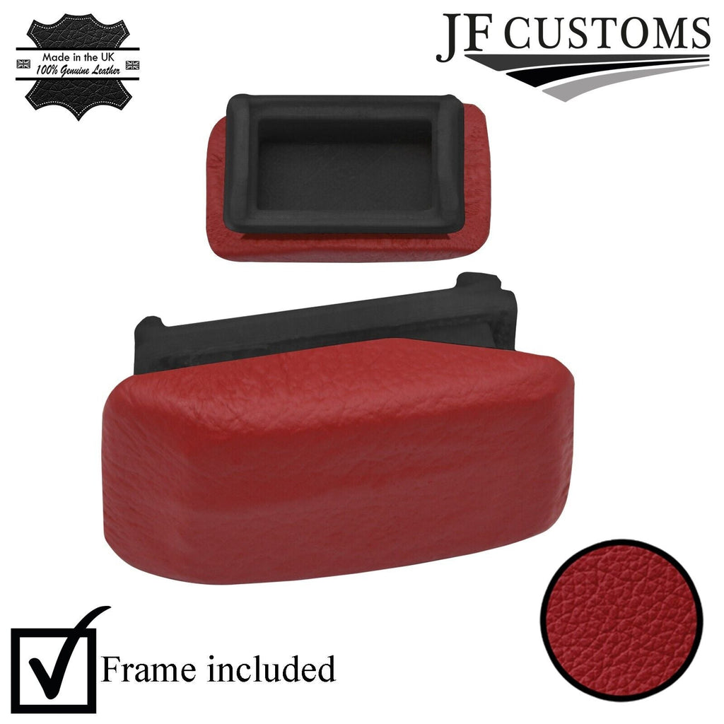 FOR VW GOLF MK2 JETTA 83-92 3X D RED LEATHER DASHBOARD BLANK TRIMS + FRAMES