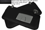 BLACK STITCH FITS SUZUKI GRAND VITARA 2005-2012 2X SUN VISORS LEATHER COVERS