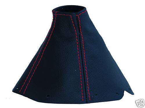 FITS TOYOTA SUPRA MK4 RED STITC LEATHER GAITER BOOT SHIFT CUSTOM NEW MADE IN UK