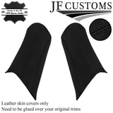 BLACK STITCH LEATHER 2X D PILLAR TRIM COVER FOR ROVER 75 MG ZT ESTATE 1998-2005