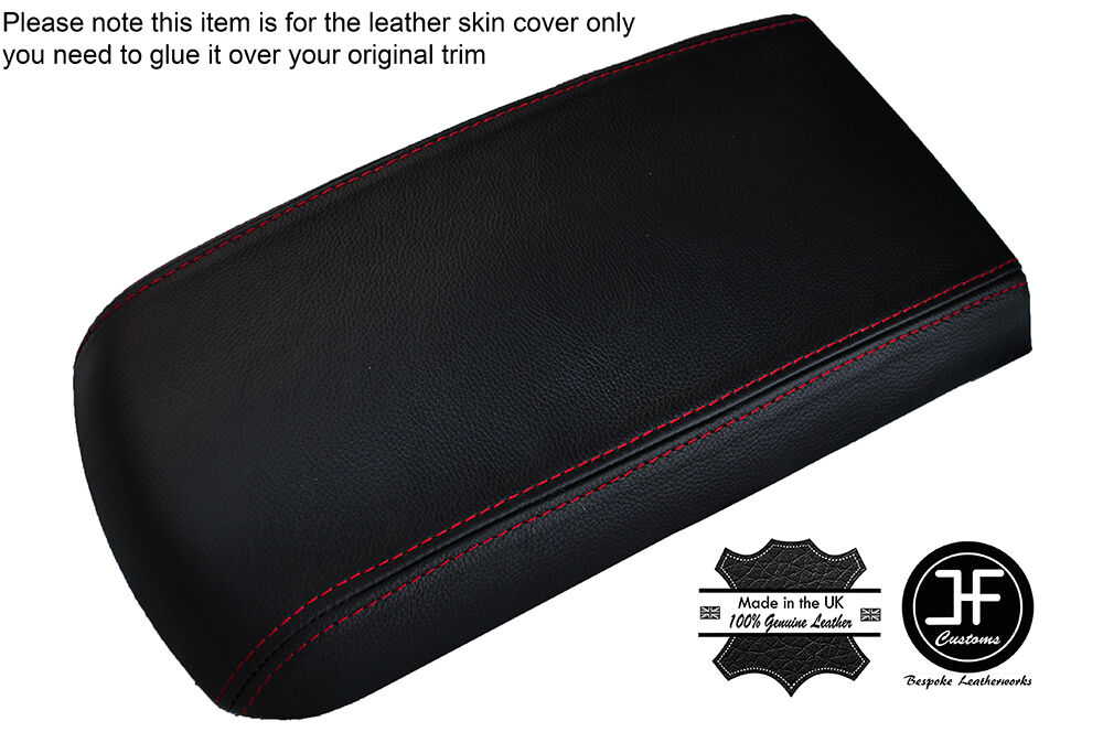 RED STITCHING LEATHER ARMREST COVER FITS MITSUBISHI ECLIPSE 2006-2012 CUSTOM NEW